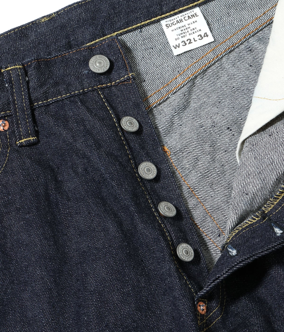 SUGAR CANE シュガーケイン Lot No. SC42025 / 13oz. DENIM WAIST OVERALLS 2025 MODEL (WIDE LEG)