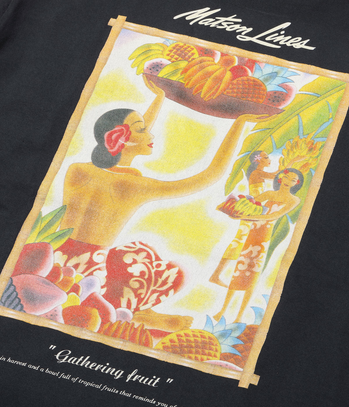 SUN SURF Sunsurf Short Sleeve Printed T-Shirt "GATHERING FRUIT" SS79351 [New for Spring/Summer 2024]