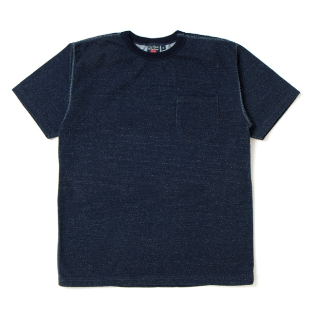 STUDIO D'ARTISAN D'artisan loop-knit indigo T-shirt [8001]