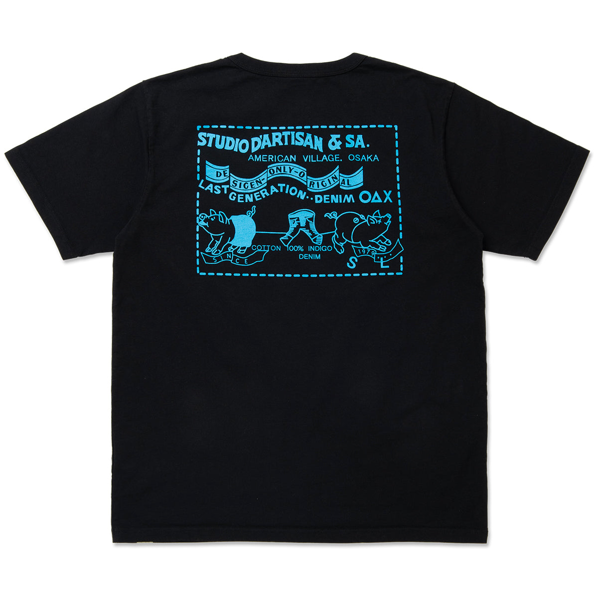 STUDIO D’ARTISAN ダルチザン デニムポケットプリントTシャツ【8214A】