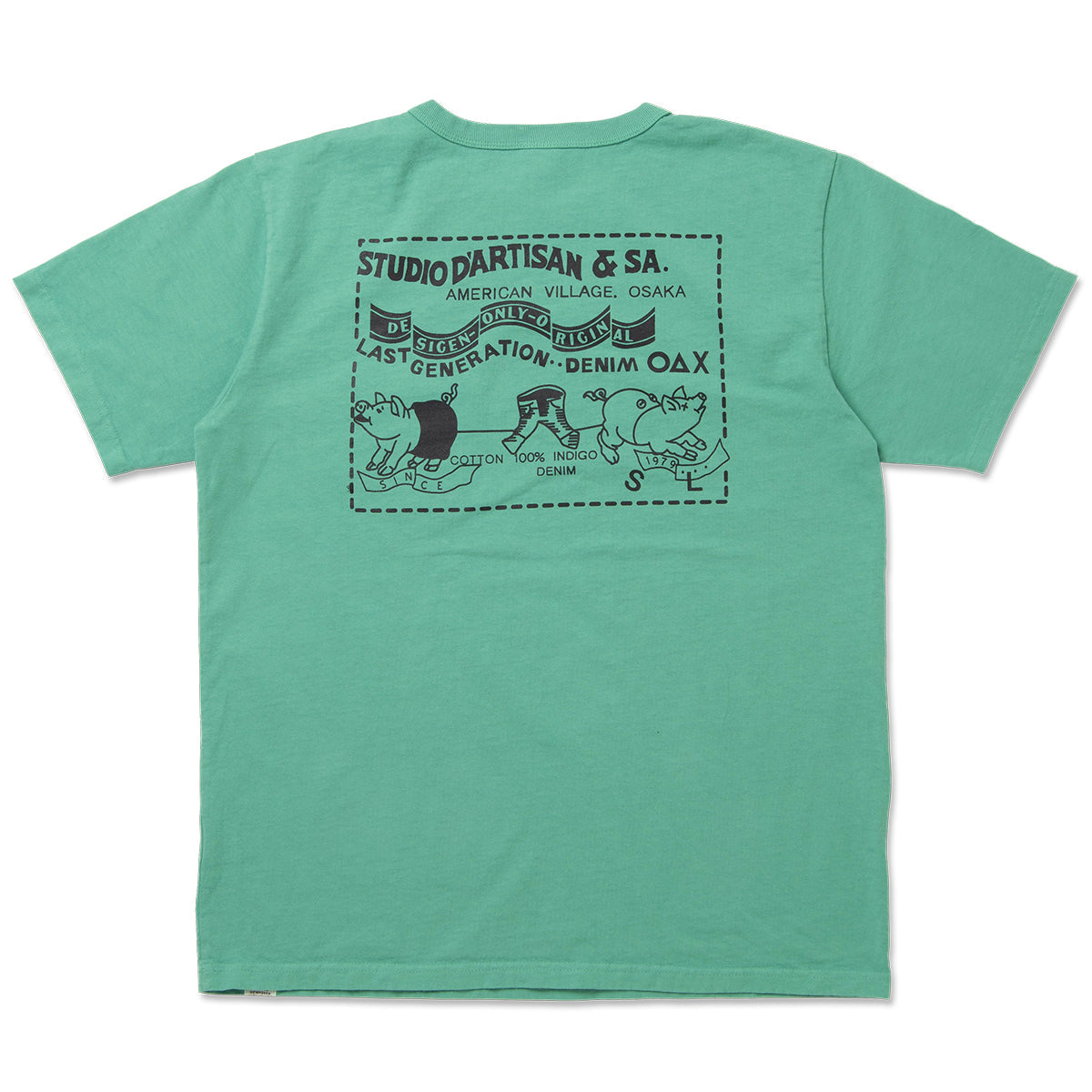 STUDIO D’ARTISAN ダルチザン デニムポケットプリントTシャツ【8214A】