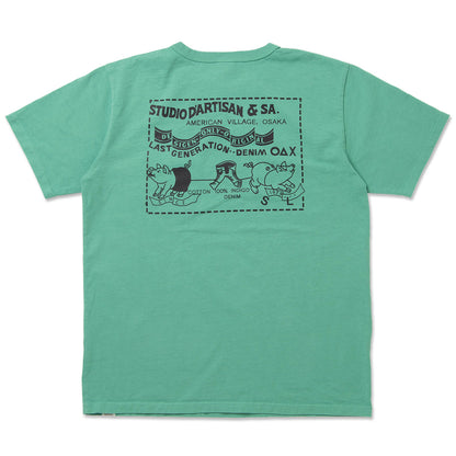 STUDIO D’ARTISAN ダルチザン デニムポケットプリントTシャツ【8214A】