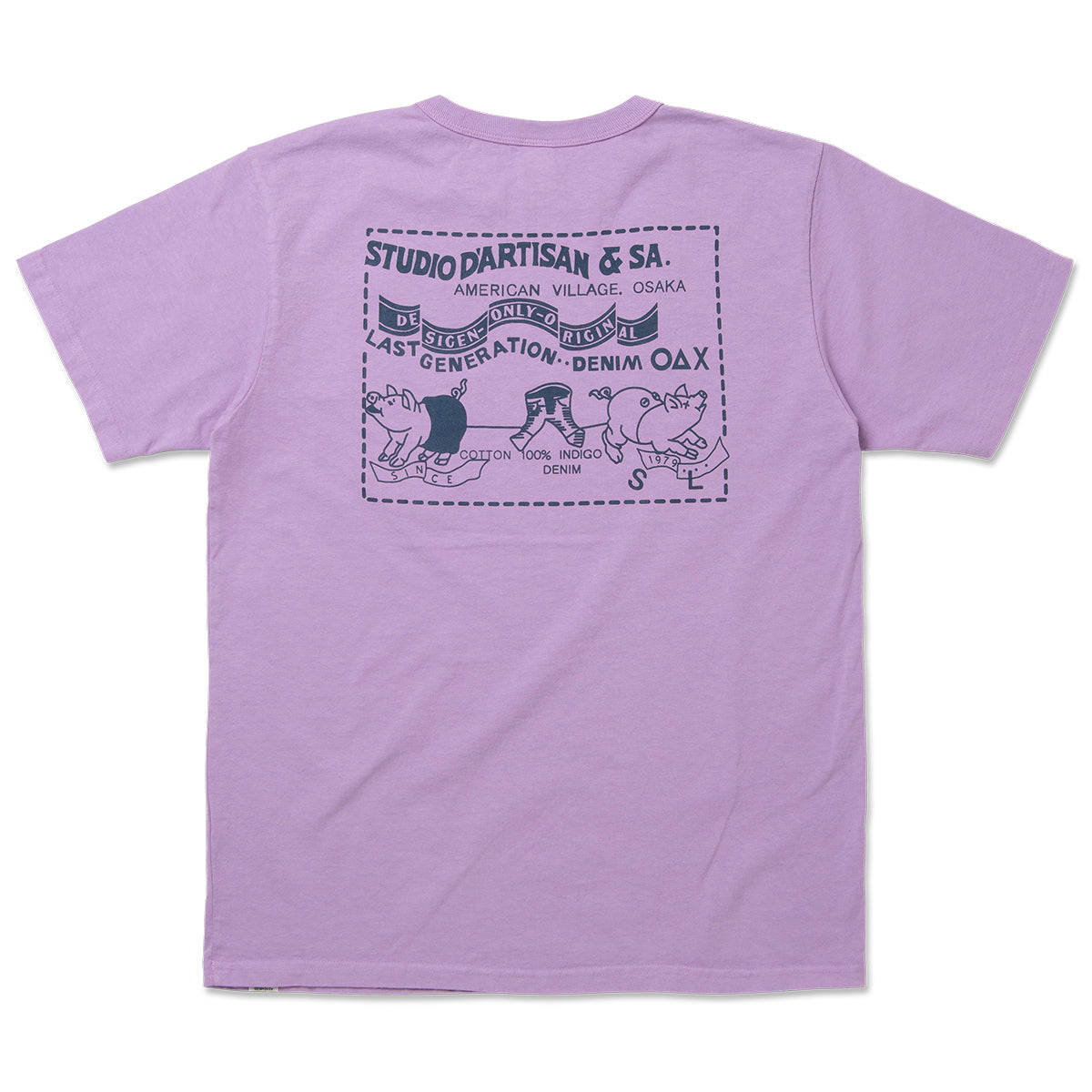 STUDIO D’ARTISAN ダルチザン デニムポケットプリントTシャツ【8214A】