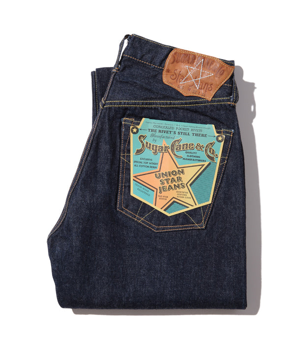 SUGAR CANE Restock on May 30, 2024 / Lot No. SC40065 / 14.25oz. DENIM UNION STAR JEANS