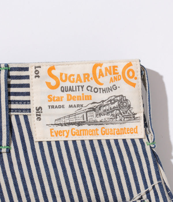 SUGAR CANE Lot No. SC41823 / 11oz. HICKORY STRIPE WORK PANTS 