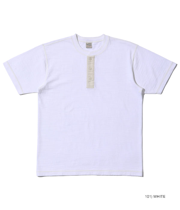 BUZZ RICKSON'S 短袖军事亨利领 T 恤“SLUB YARN HENLEY NECK T-SHIRT” BR79192