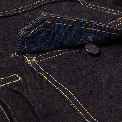 STUDIO D'ARTISAN D'artisan Indigo dyed denim jacket D4579