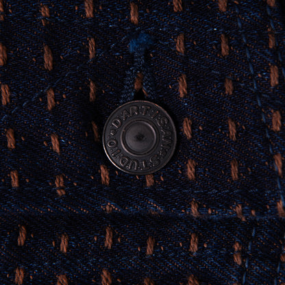 STUDIO D’ARTISAN ダルチザン 柿渋刺し子デニムジャケット【D4608】