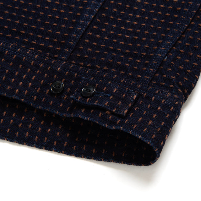 STUDIO D’ARTISAN ダルチザン 柿渋刺し子デニムジャケット【D4608】