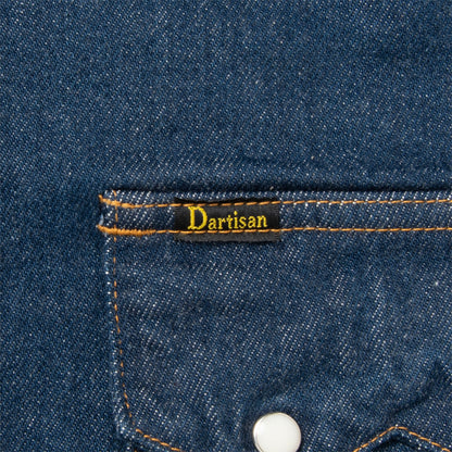 STUDIO D'ARTISAN 12.8oz Indigo Denim Western Shirt D5701