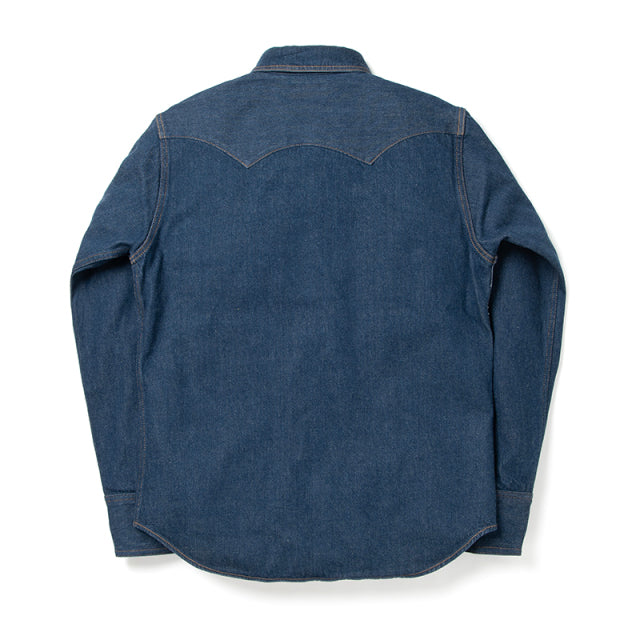 STUDIO D'ARTISAN 12.8oz Indigo Denim Western Shirt D5701