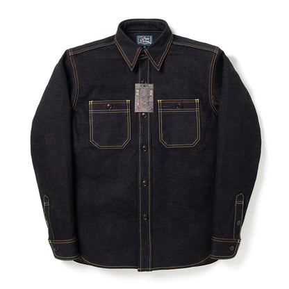 STUDIO D'ARTISAN D'artisan Indigo dyed denim shirt D5702