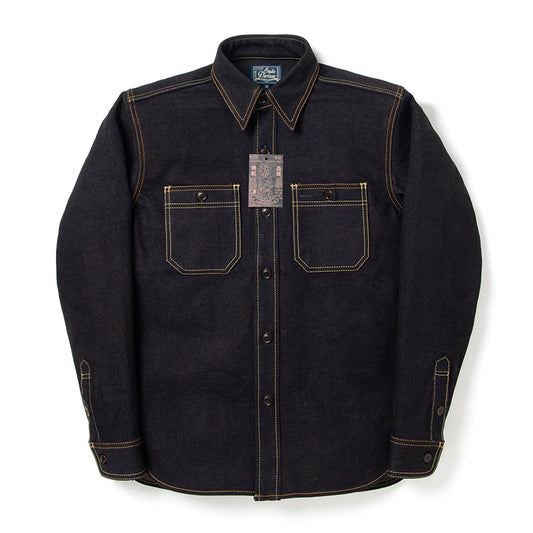 STUDIO D'ARTISAN D'artisan Indigo dyed denim shirt D5702