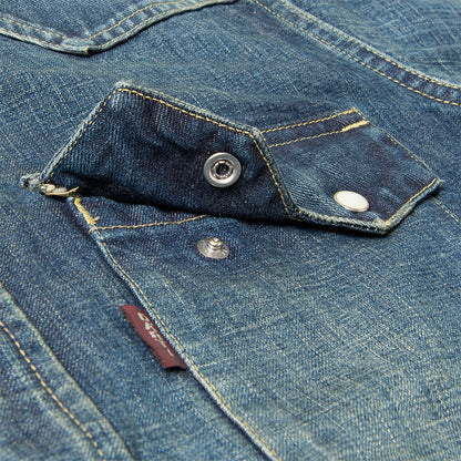 STUDIO D'ARTISAN D'artisan USED Crazy Denim Shirt D5704