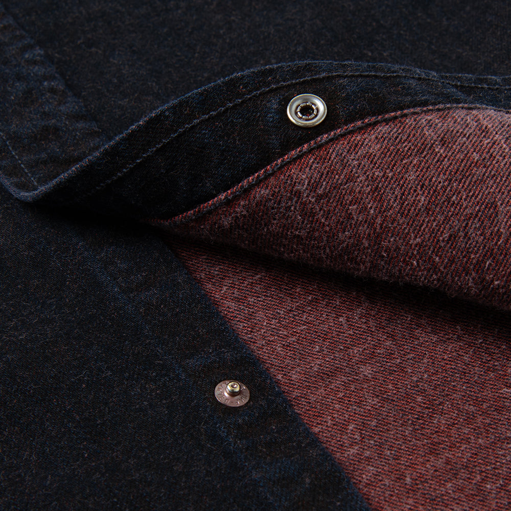 STUDIO D’ARTISAN ダルチザン ベンガラ染めデニムウエスタンシャツ【D5727】