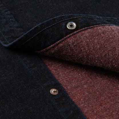 STUDIO D’ARTISAN ダルチザン ベンガラ染めデニムウエスタンシャツ【D5727】