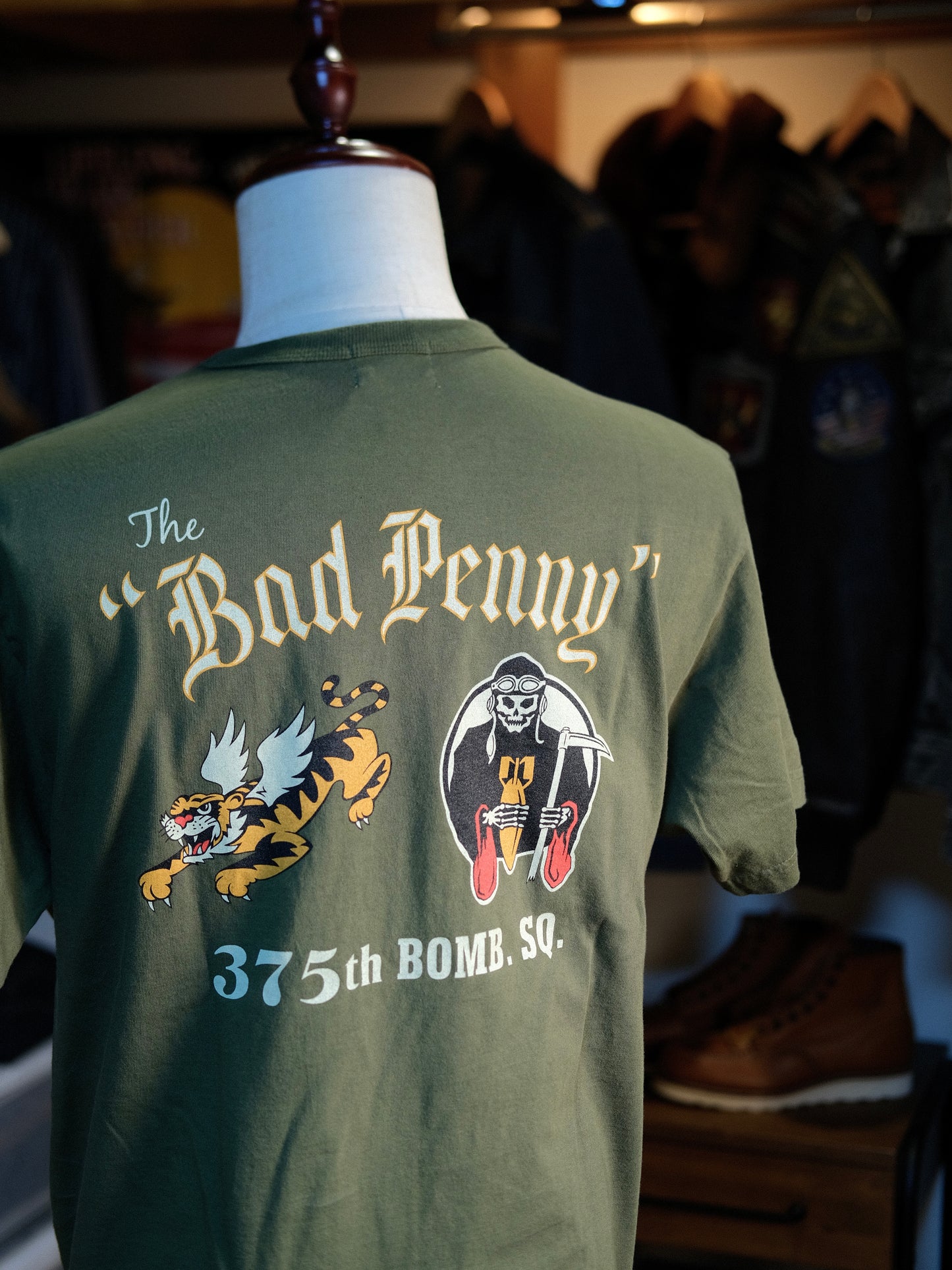 BUZZ RICKSON'S バズリクソンズ  Lot No. BR79346 BUZZ RICKSON'S バズリクソンズ S/S T-SHIRT 半袖 Tシャツ 375th BOMB. SQ.