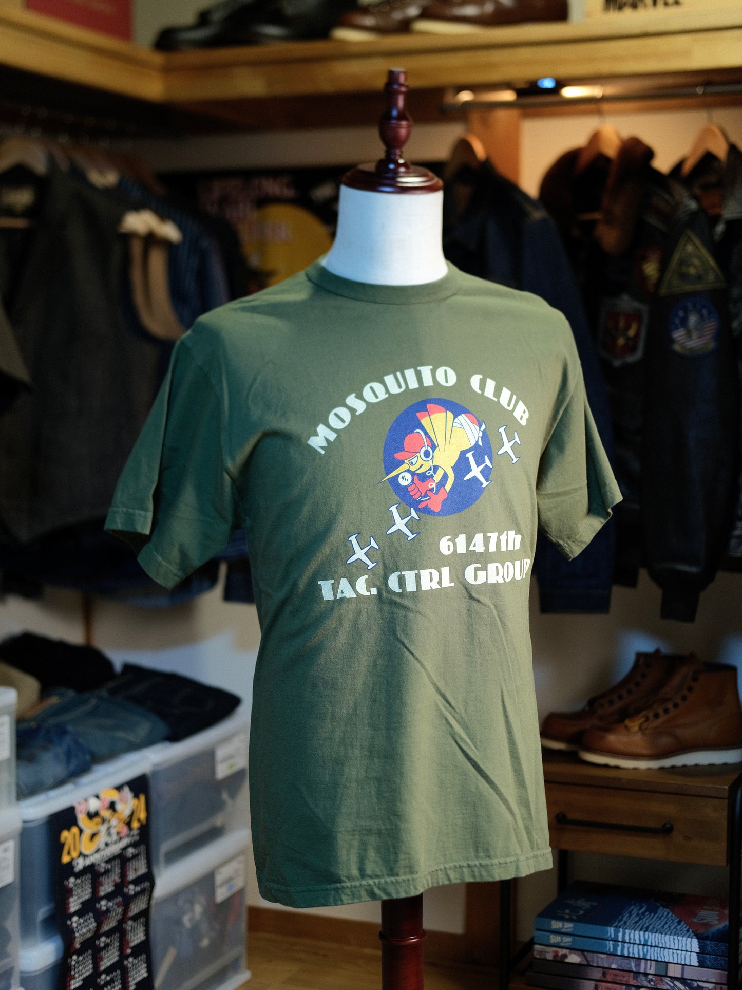 BUZZ RICKSON'S バズリクソンズ  Lot No. BR79345 BUZZ RICKSON'S バズリクソンズ S/S T-SHIRT - MOSQUITO CLUB -