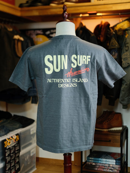 SUN SURF サンサーフ スラブヤーン 半袖 プリント Tシャツ ロゴ SS79378