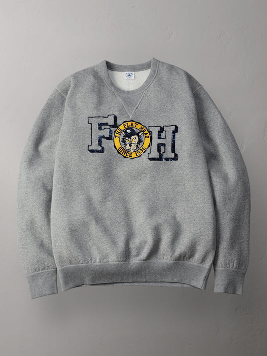 THE FLAT HEAD フラットヘッド クルーネックスウェット 裏起毛 FN-SWC-218