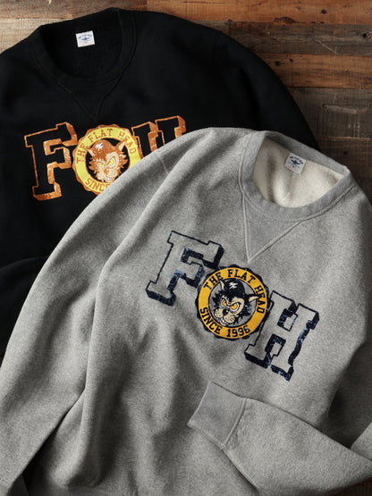 THE FLAT HEAD フラットヘッド クルーネックスウェット 裏起毛 FN-SWC-218