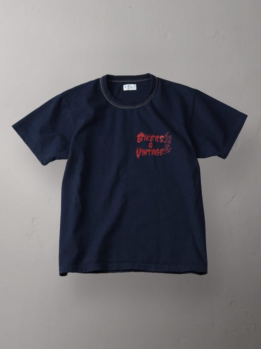 THE FLAT HEAD フラットヘッド 3本針の1本外し Tシャツ FN-THC-037