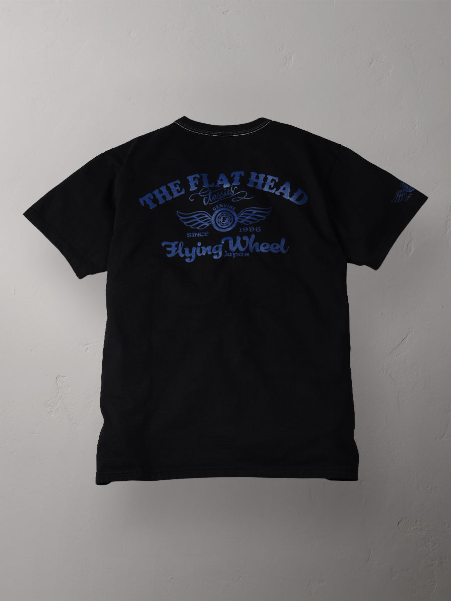 THE FLAT HEAD フラットヘッド 3本針の1本外し Tシャツ FN-THC-043