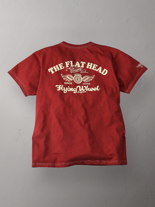 THE FLAT HEAD フラットヘッド 3本針の1本外し Tシャツ FN-THC-043