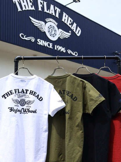 THE FLAT HEAD フラットヘッド 3本針の1本外し Tシャツ FN-THC-043