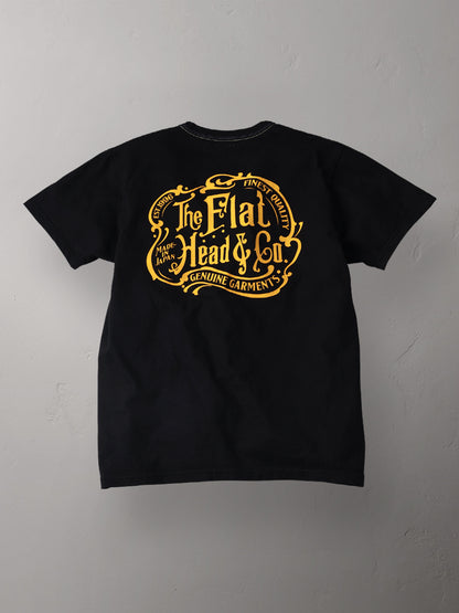 THE FLAT HEAD フラットヘッド 3本針の1本外し Tシャツ FN-THC-044