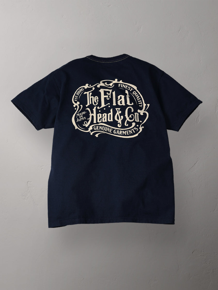 THE FLAT HEAD フラットヘッド 3本針の1本外し Tシャツ FN-THC-044