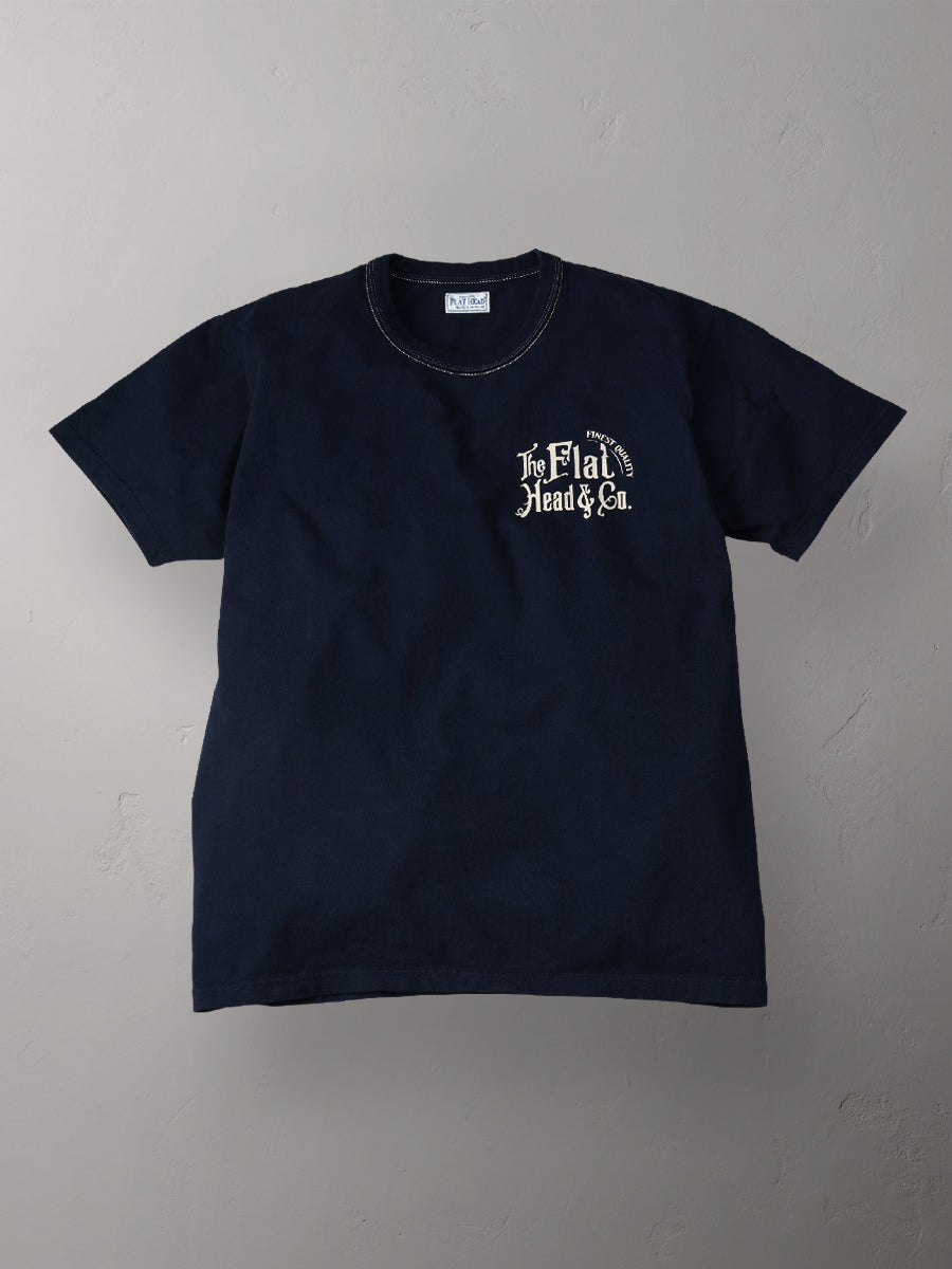 THE FLAT HEAD フラットヘッド 3本針の1本外し Tシャツ FN-THC-044