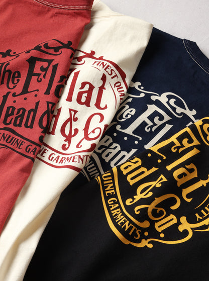 THE FLAT HEAD フラットヘッド 3本針の1本外し Tシャツ FN-THC-044