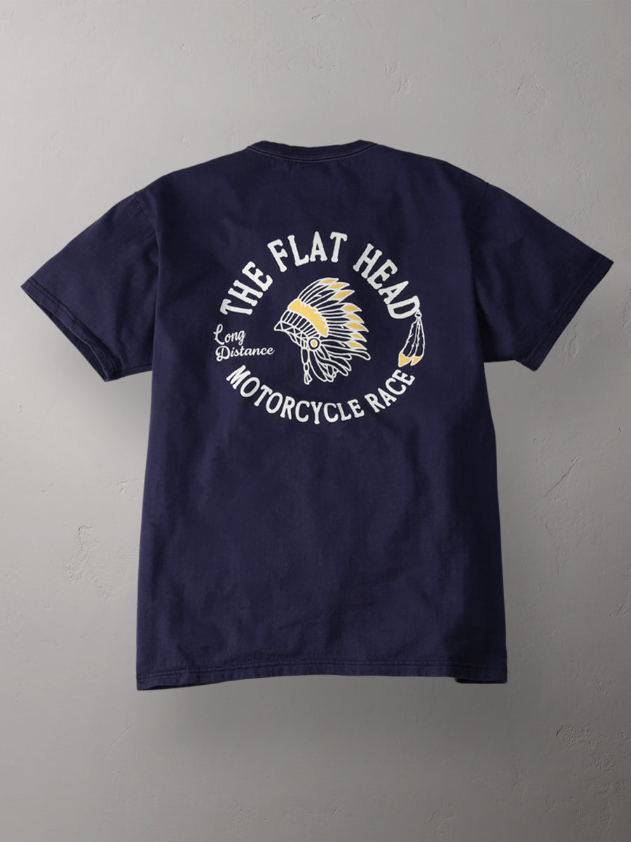 THE FLAT HEAD フラットヘッド 3本針の1本外し Tシャツ FN-THC-048
