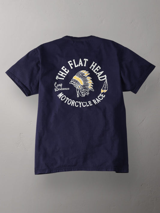 THE FLAT HEAD フラットヘッド 3本針の1本外し Tシャツ FN-THC-048