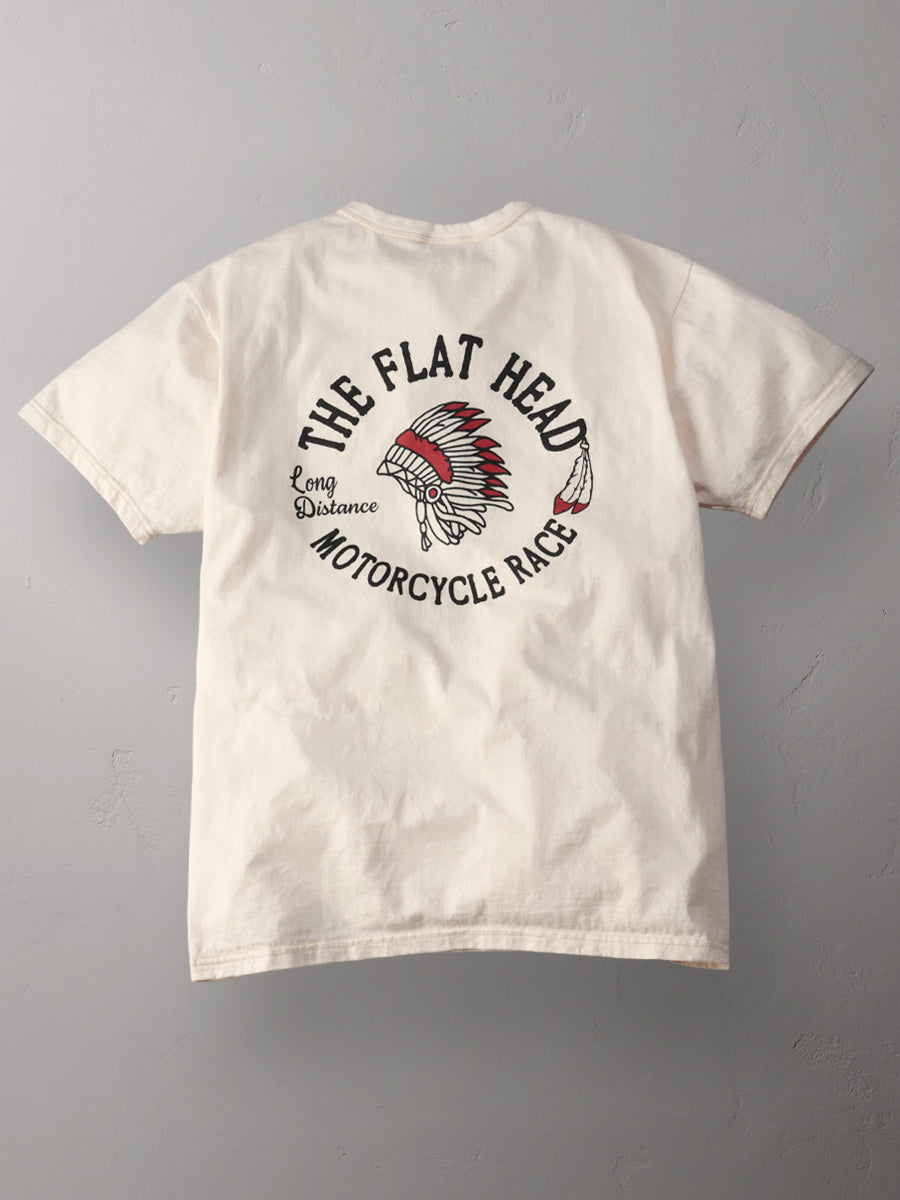 THE FLAT HEAD フラットヘッド 3本針の1本外し Tシャツ FN-THC-048