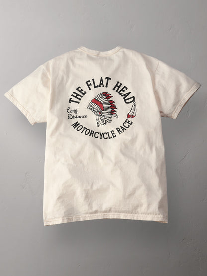 THE FLAT HEAD フラットヘッド 3本針の1本外し Tシャツ FN-THC-048