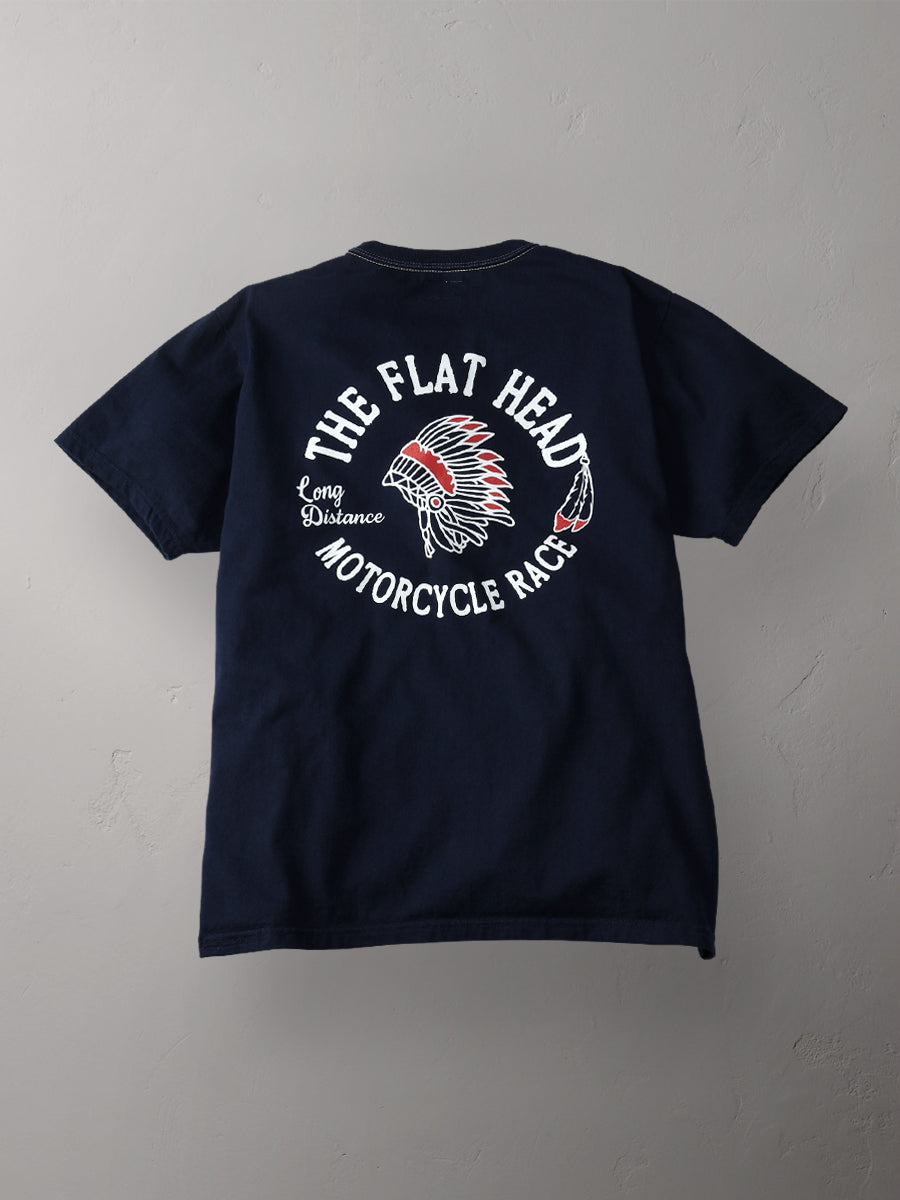 THE FLAT HEAD フラットヘッド 3本針の1本外し Tシャツ FN-THC-048