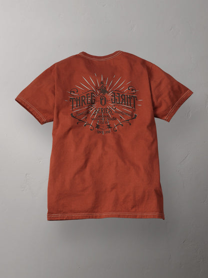 THE FLAT HEAD フラットヘッド 3本針の1本外し Tシャツ FN-THC-057