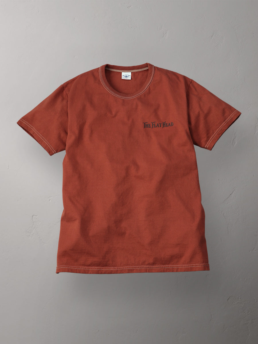 THE FLAT HEAD フラットヘッド 3本針の1本外し Tシャツ FN-THC-057