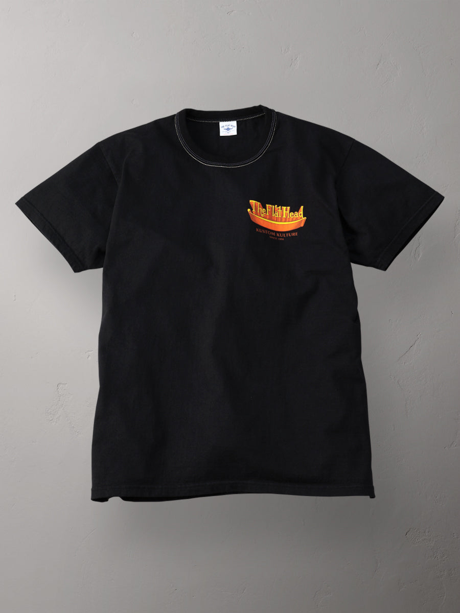 THE FLAT HEAD フラットヘッド 3本針の1本外し Tシャツ FN-THC-064