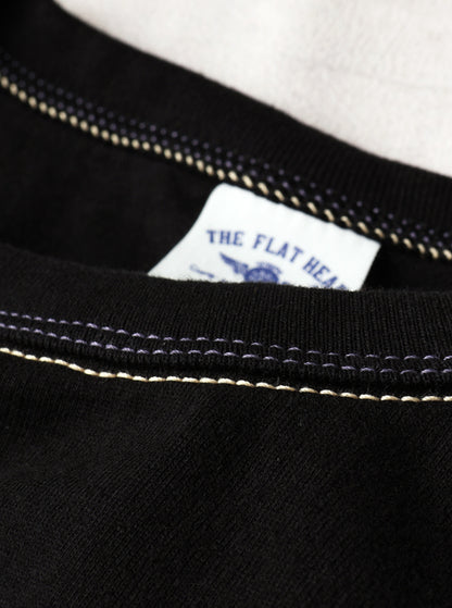 THE FLAT HEAD フラットヘッド 3本針の1本外し Tシャツ FN-THC-101