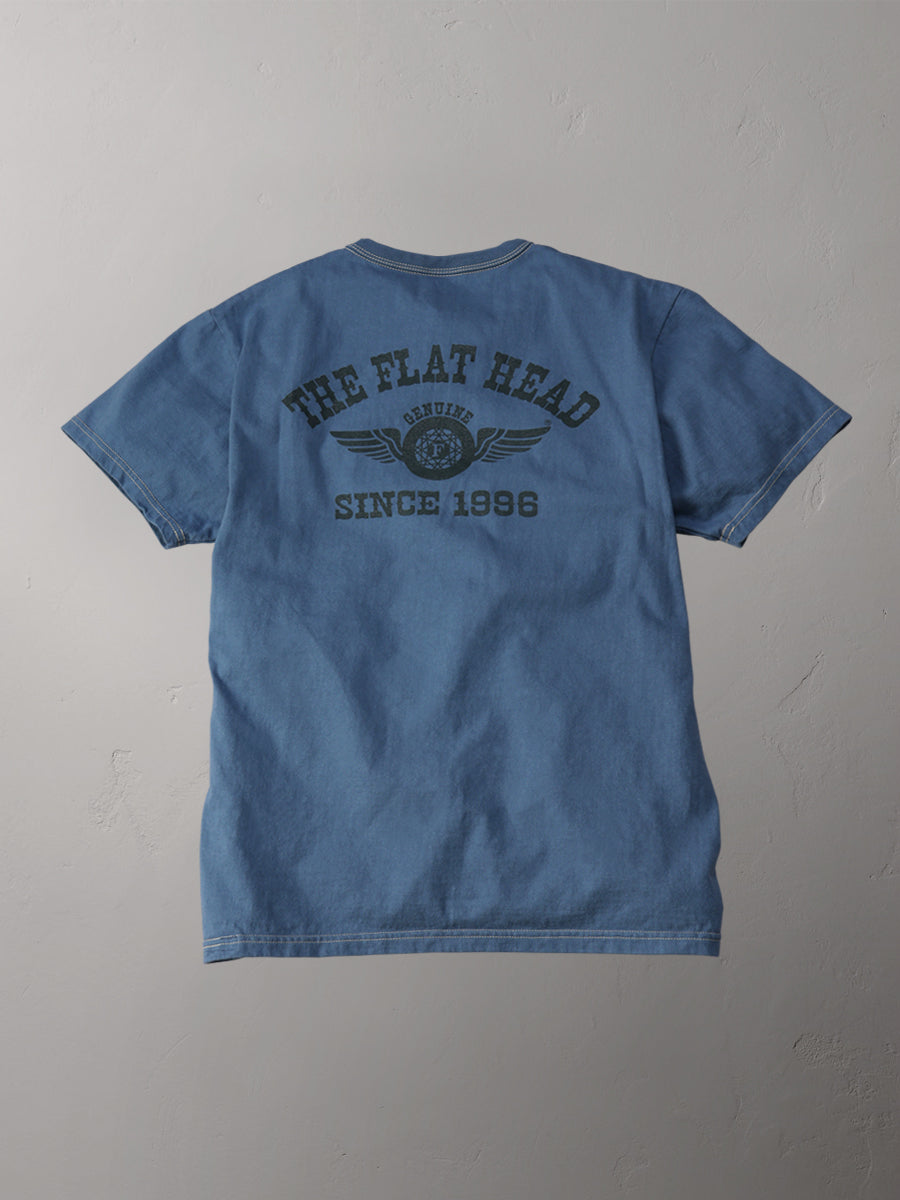 THE FLAT HEAD フラットヘッド 3本針の1本外し Tシャツ FN-THC-202