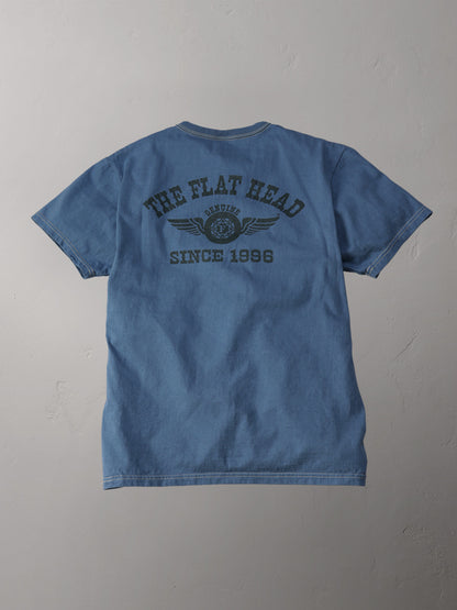 THE FLAT HEAD フラットヘッド 3本針の1本外し Tシャツ FN-THC-202