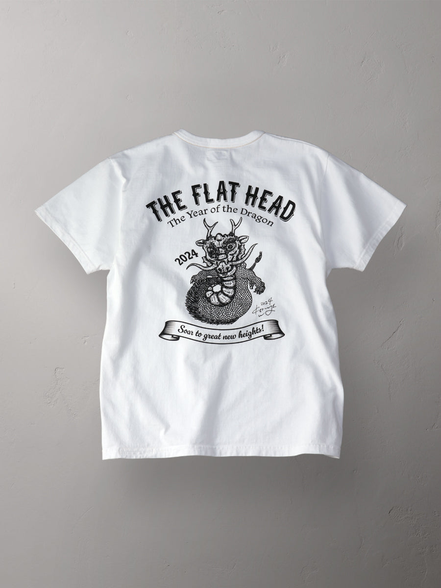 THE FLAT HEAD Flat Head Komatsu Miu Zodiac T-shirt Dragon FN-THC-KM15