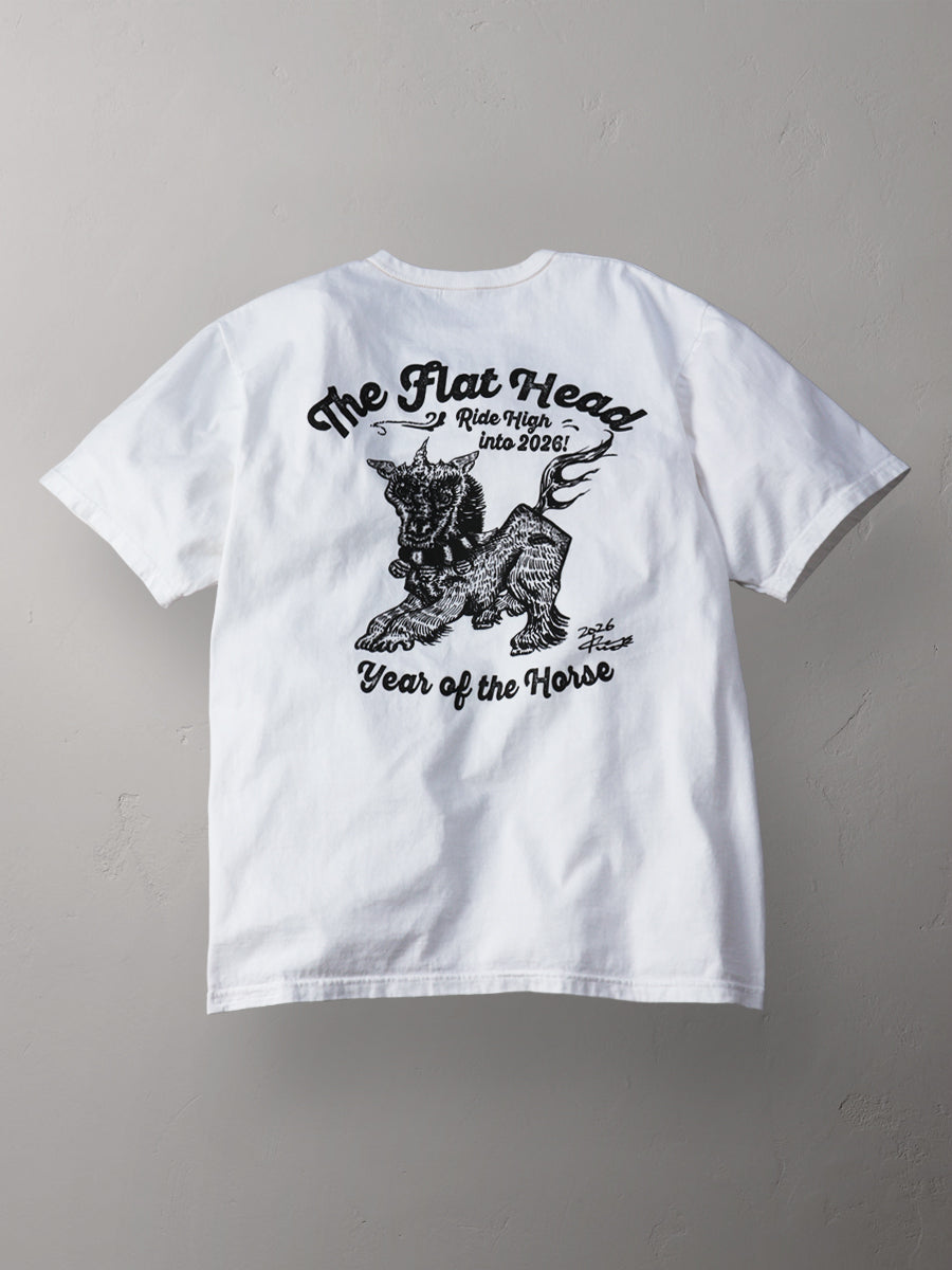 THE FLAT HEAD フラットヘッド 小松美羽 干支 Tシャツ 午 FN-THC-KM17