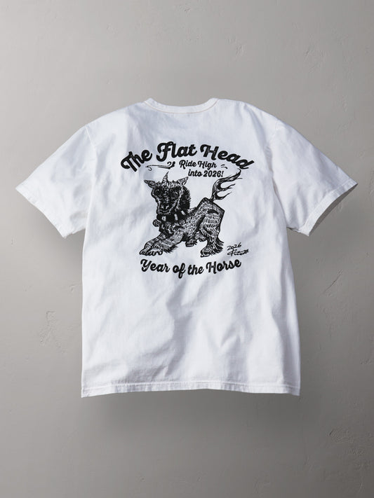THE FLAT HEAD フラットヘッド 小松美羽 干支 Tシャツ 午 FN-THC-KM17