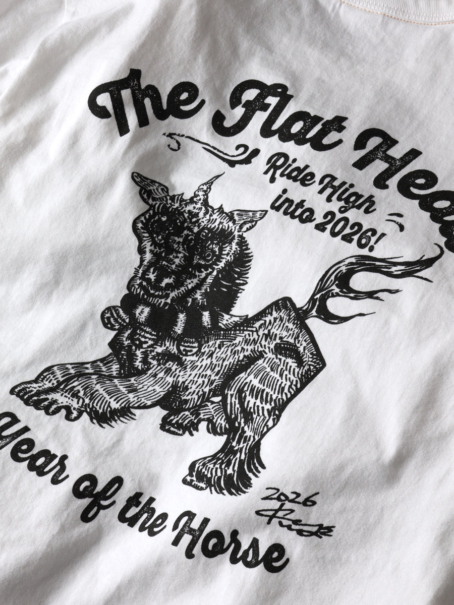 THE FLAT HEAD フラットヘッド 小松美羽 干支 Tシャツ 午 FN-THC-KM17