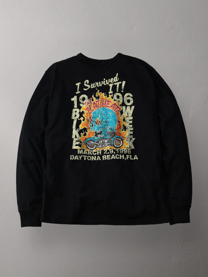 THE FLAT HEAD フラットヘッド 吊り生地 双糸 ロングスリーブTシャツ FN-TML-103