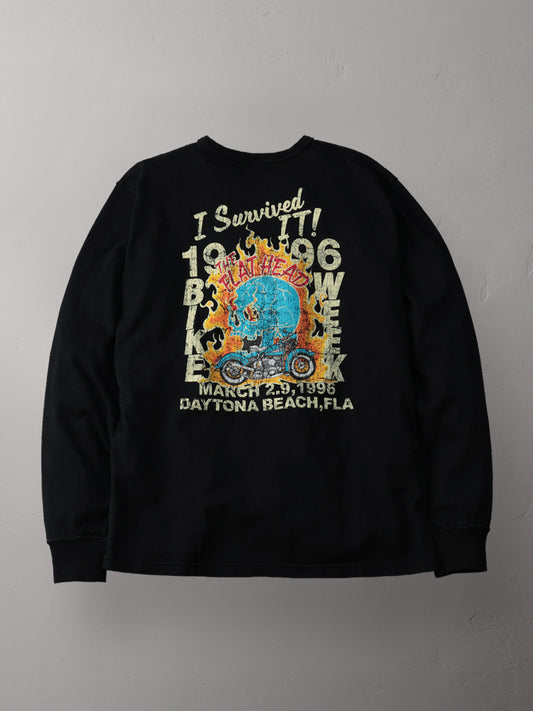 THE FLAT HEAD フラットヘッド 吊り生地 双糸 ロングスリーブTシャツ FN-TML-103